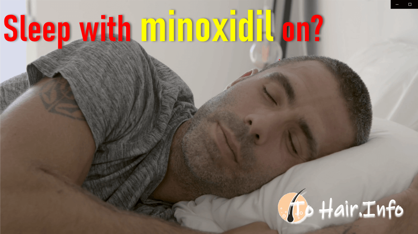 Sleep with minoxidil on? beard and hair