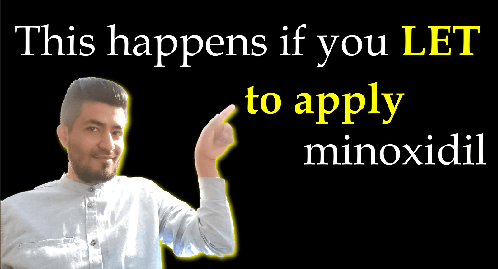 What happens if I stop applying minoxidil?